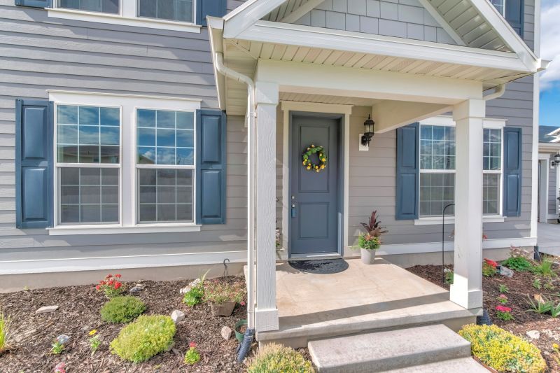 Front Entrance with New Windows